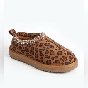 Maurices Brown Leopard Print Mules